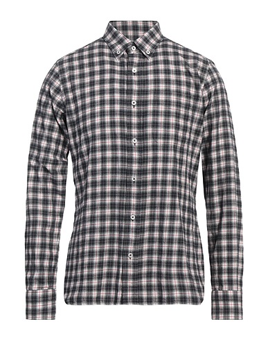 TOM FORD Checked shirt Charcoal 100% Cotton