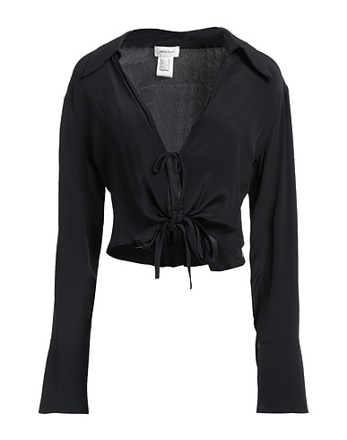 OTTOD'AME Top Black 70% Acetate, 30% Silk