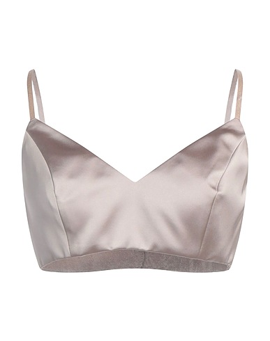 CRISTINAEFFE Top Tortora 97% Poliestere, 3% Elastan