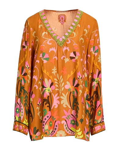 MALÌPARMI Top Brown 100% Viscose