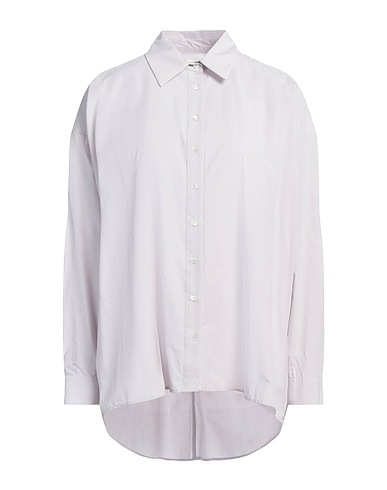 OTTOD'AME Camisas y blusas lisas Gris perla 100% Algodón