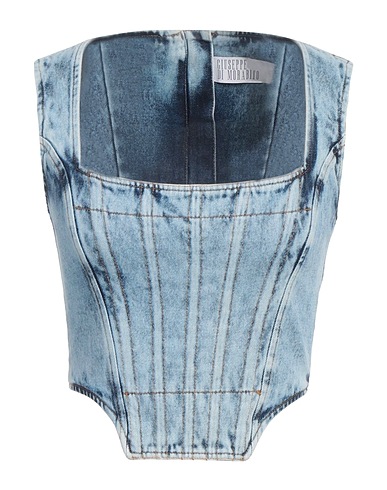 GIUSEPPE DI MORABITO Bustier Blue 100% Cotton