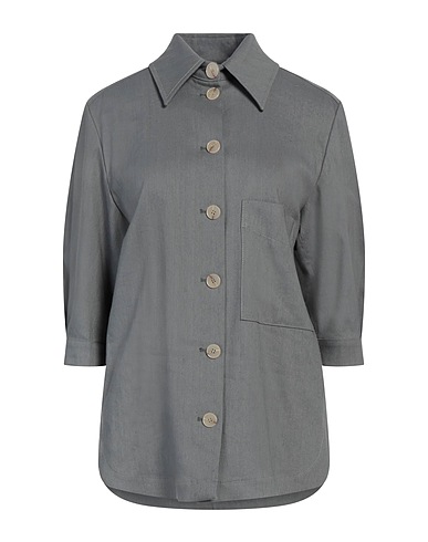 ALYSI Linen shirt Grey 51% Linen, 46% Viscose, 3% Elastane