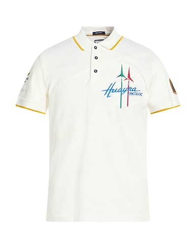 AERONAUTICA MILITARE Polo shirt FRECCE TRICOLORI BIANCO 95% Cotton, 5% Elastane