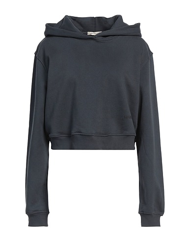 HINNOMINATE Hooded track jacket  Charcoal 100% Cotton, Elastane