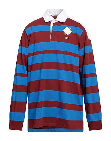 WALES BONNER Polo Blu 100% Cotone organico