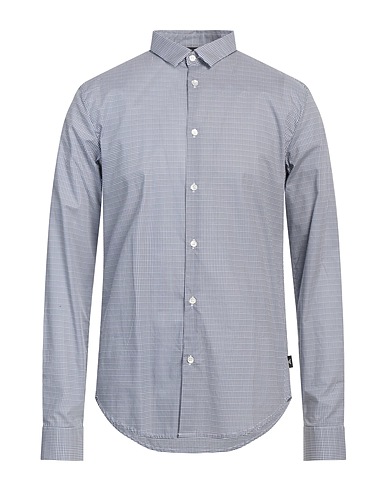 EMPORIO ARMANI Patterned shirt Navy 100% Cotton