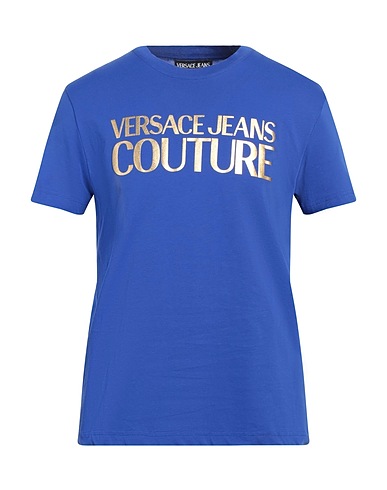 VERSACE JEANS COUTURE T-Shirt Blau 100% Baumwolle
