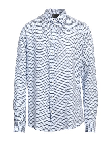 EMPORIO ARMANI Linen shirt Blue 100% Linen