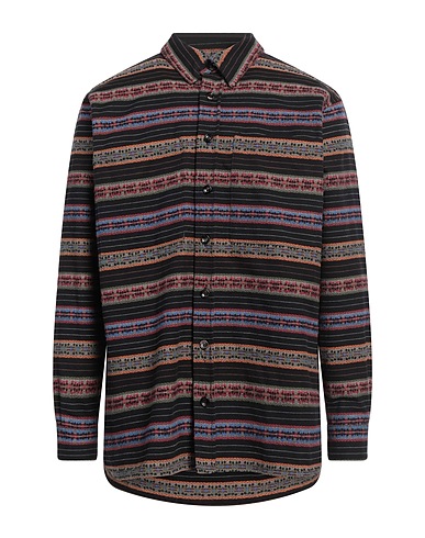 LC23 Patterned shirt Black 100% Cotton
