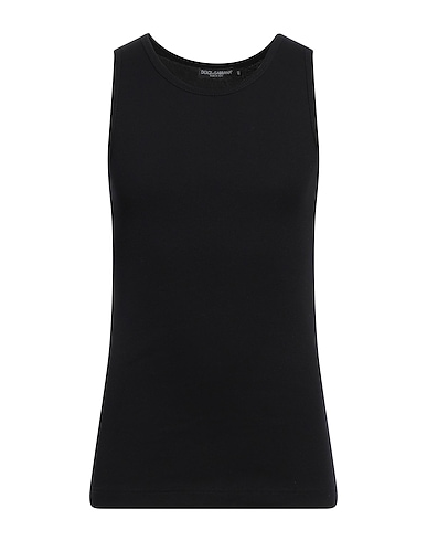 DOLCE&GABBANA Tank top NERO 100% Cotton