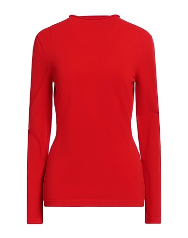 FERRAGAMO Basic T-shirt Red 54% Viscose, 27% Polyamide, 16% Polyester, 3% Elastane