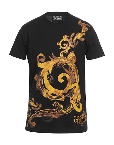 VERSACE JEANS COUTURE T-shirt Black 100% Cotton