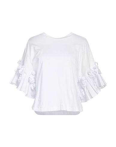 MEIMEIJ Top Bianco 100% Cotone, Poliestere