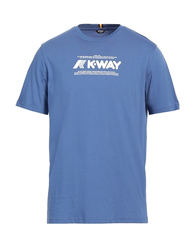 K-WAY T-shirt Slate blue 100% Cotton