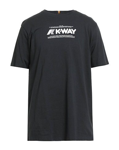 K-WAY T-shirt Black 100% Cotton