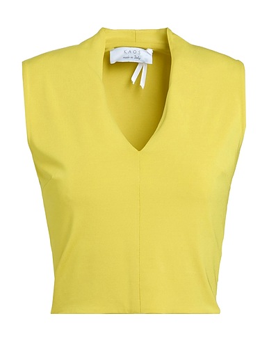 KAOS Top Verde lime 75% Acetato, 18% Poliammide, 7% Elastan