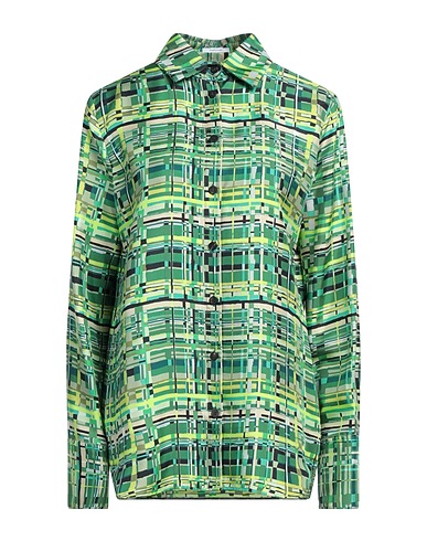 FERRAGAMO Patterned shirts & blouses Green 100% Silk