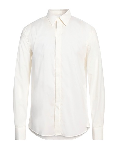 FERRAGAMO Solid color shirt Off white 100% Cotton