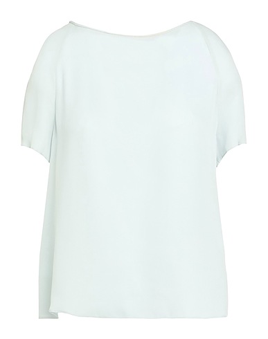 EMPORIO ARMANI Top Celeste 100% Seta