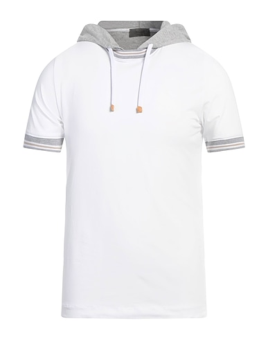 FERRANTE T-shirt White 90% Cotton, 10% Elastane