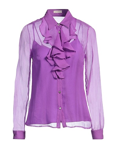 CAMICETTASNOB Silk shirts & blouses Purple 100% Silk
