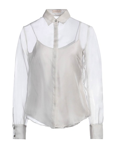 CAMICETTASNOB Silk shirts & blouses Light grey 100% Silk
