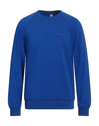 MOSCHINO Sweatshirt UNDERWEAR Blue 95% Cotton, 5% Elastane