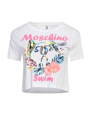 MOSCHINO Crop top SWIM White 100% Cotton