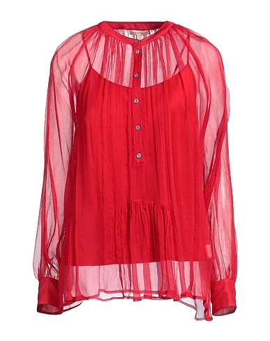 CAMICETTASNOB Top Rosso 96% Seta, 4% Elastan
