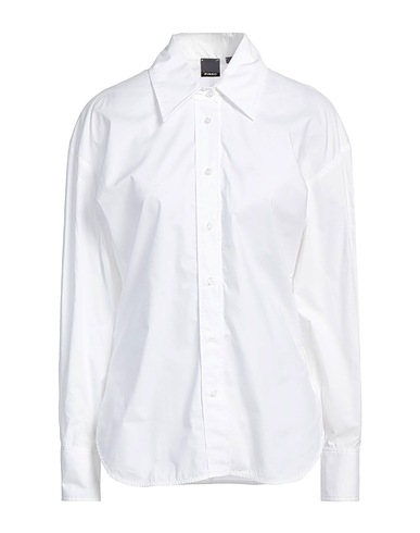 PINKO Solid colour shirts & blouses White 100% Cotton