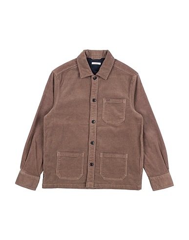 SUN 68 Solid colour shirt Taupe 98% Cotton, 2% Elastane