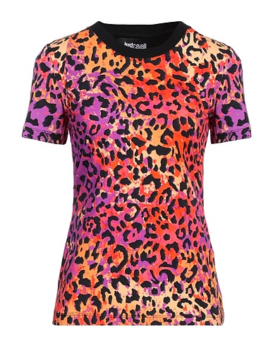 JUST CAVALLI T-shirt ARANCIONE 95% Cotton, 5% Elastane