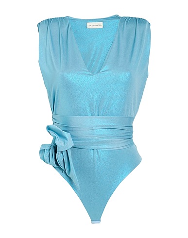 VALENTINA RIO TOPWEAR Turquoise 93% Polyester, 7% Elastane