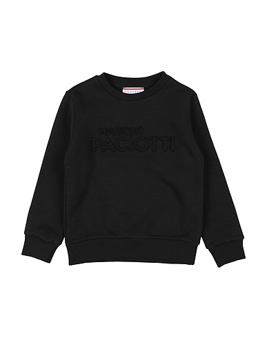 PACIOTTI Sweatshirt Black 85% Cotton, 15% Polyester
