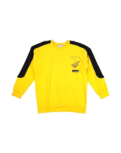 PACIOTTI Sweatshirt Yellow 95% Cotton, 5% Elastane