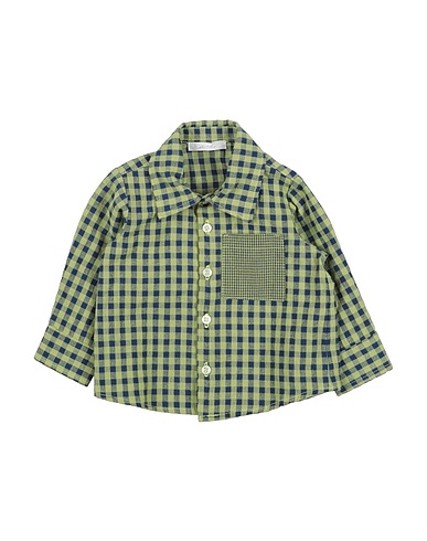 MISS GRANT Patterned shirt Military green 60% Cotton, 40% Polyester