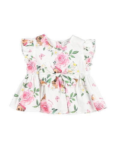 MONNALISA Top White 100% Cotton