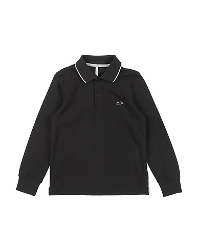 SUN 68 Polo Nero 95% Cotone, 5% Elastan