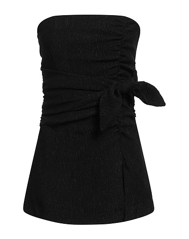 GANNI Top Black 47% Viscose, 40% EcoVero™ viscose, 13% Recycled polyamide
