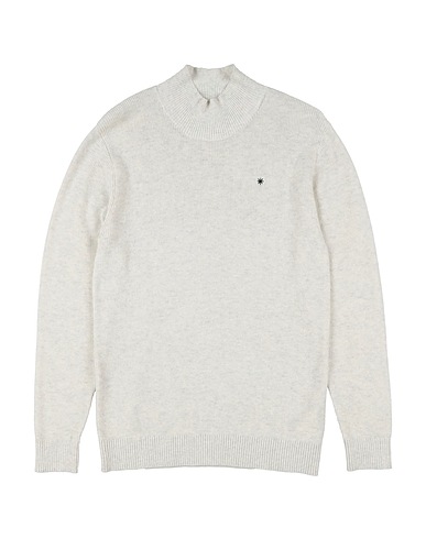 MANUEL RITZ Turtleneck Ivory 95% Cotton, 5% Cashmere