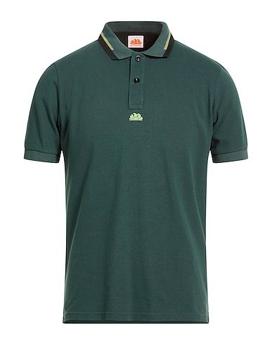 SUNDEK Polo shirt Dark green 100% Cotton