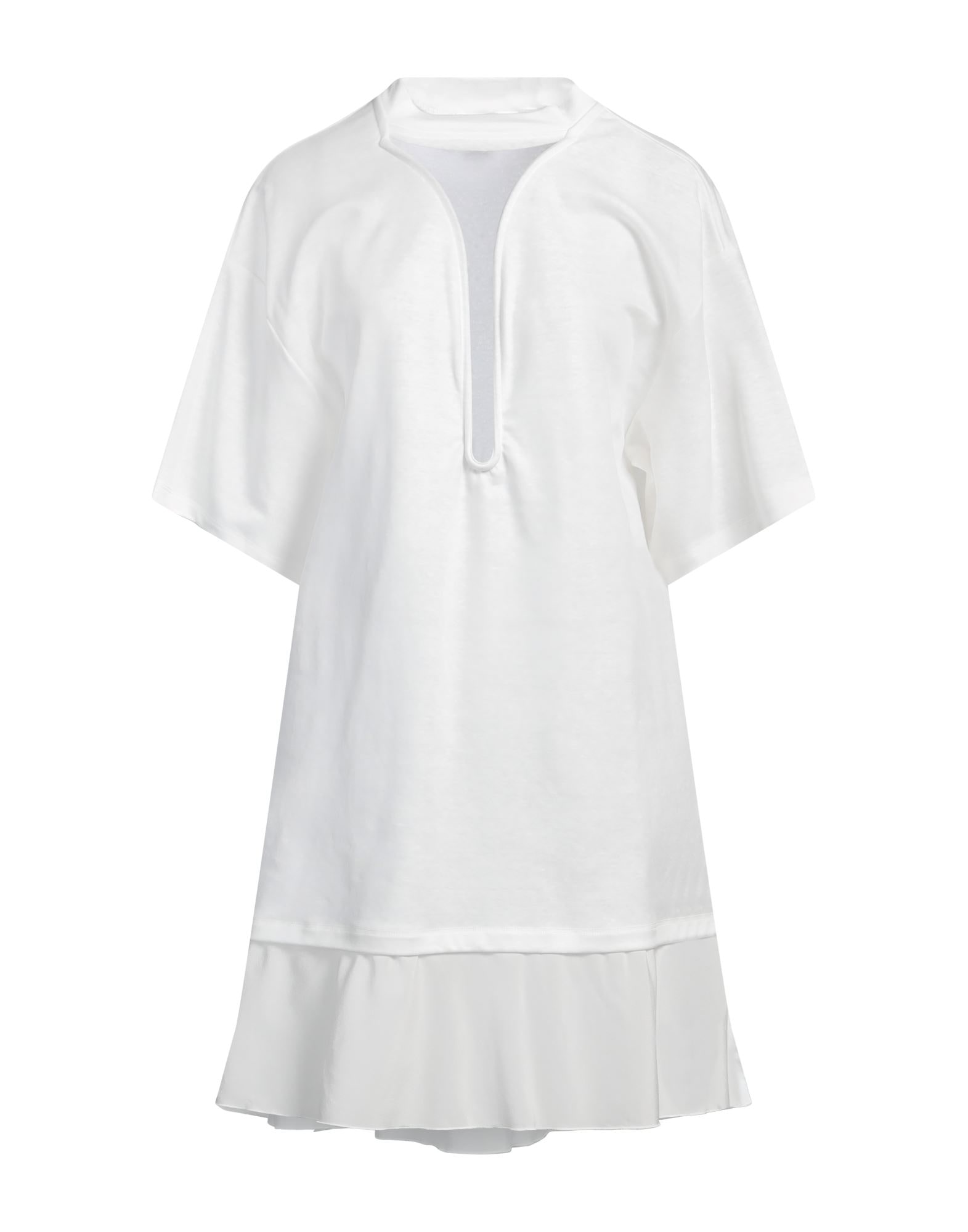 【sandro】関税・送料込★ホワイト ミニワンピース スイスドット Short dresses for women | Sandro Paris