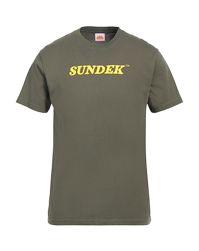 SUNDEK T-shirt Verde militare 100% Cotone