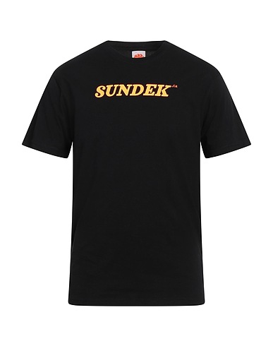 SUNDEK T-shirt Nero 100% Cotone
