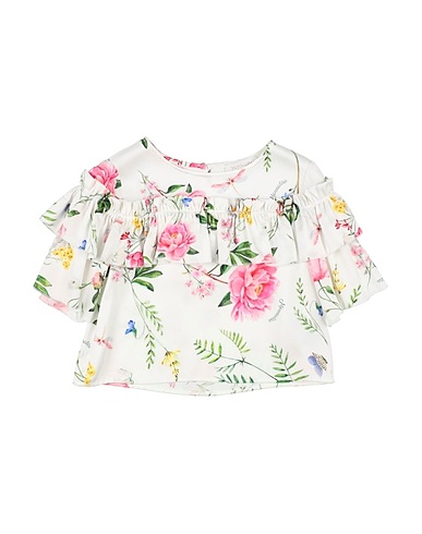 MONNALISA Top White 100% Viscose