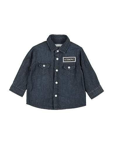 ICEBERG Denim shirt Blue 100% Cotton