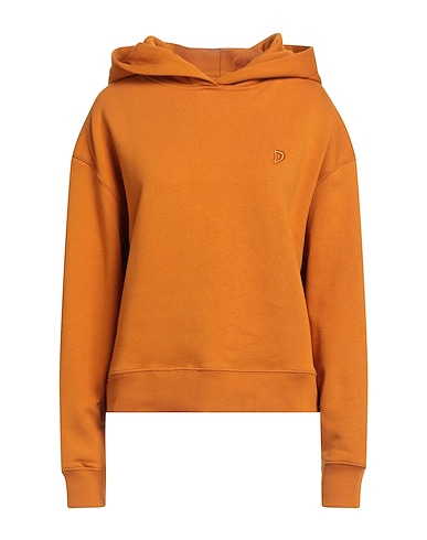 DONDUP Hooded track jacket Tan 100% Cotton, Elastane