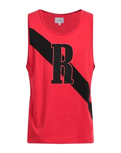 RHUDE Canotta Rosso 100% Cotone