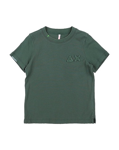 SUN 68 T-shirt Verde scuro 100% Cotone